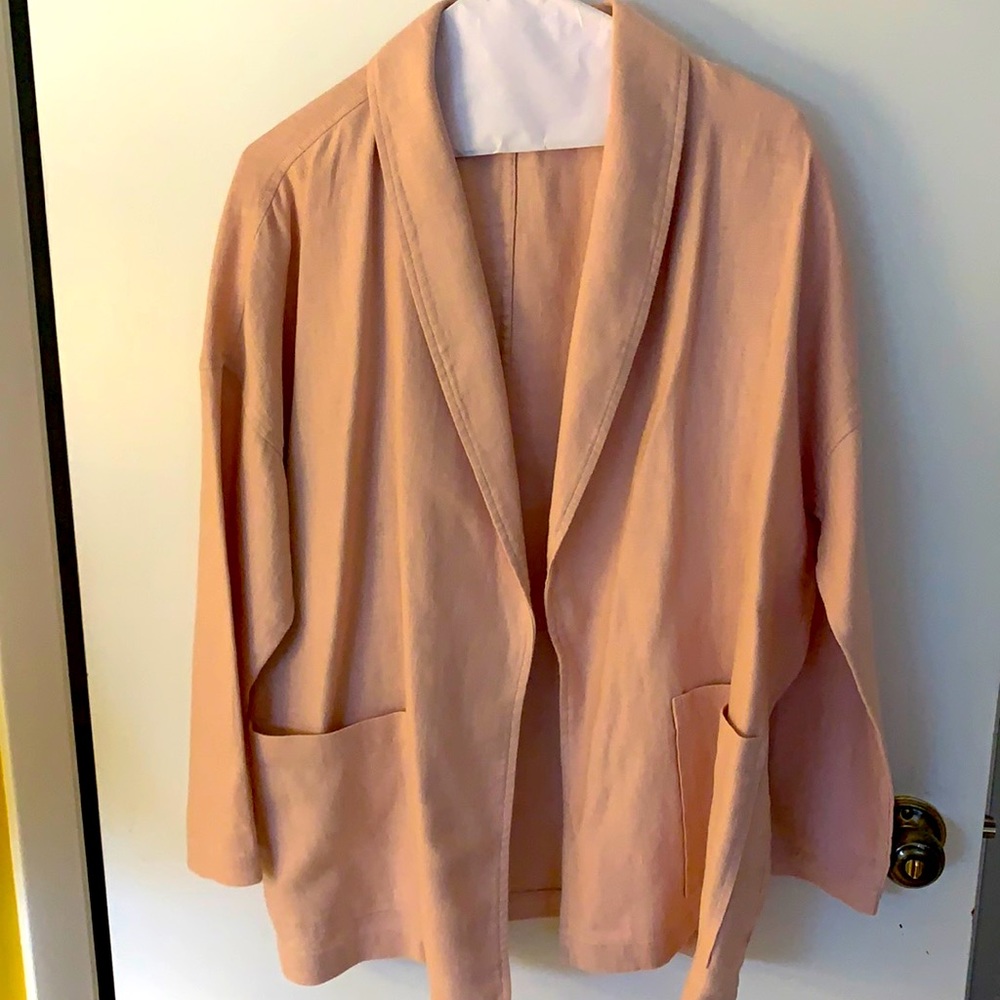 Eileen Fisher heavy organic linen jacket